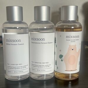 Mixsoon Korean skincare essences.